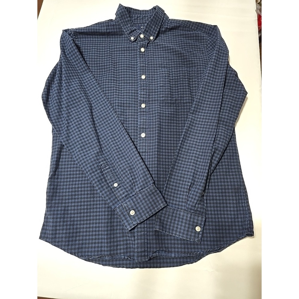 Gap Men's Large Button-Down Long Sleeve Casual Flannel grunge Plaid